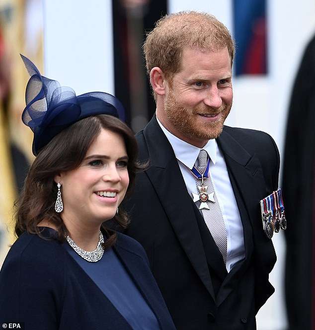 Prince Harry and princess Eugenie 