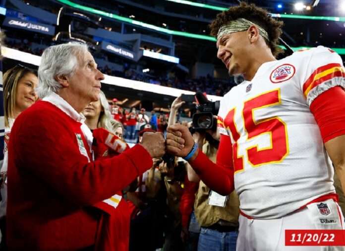 henry winkler and patrick mahomes