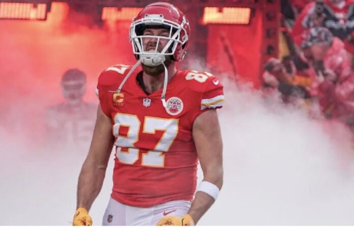 travis kelce alone