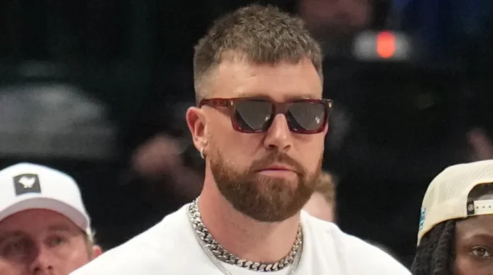 Dallas Mavericks troll Travis Kelce with Taylor Swift and ridicule him in front of Patrick Mahomes.....Call Him A Gold Digger For Dating Taylor Swift.