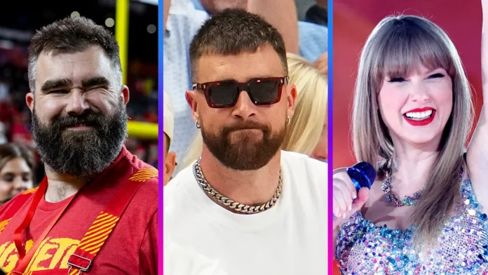 Jason Kelce Sides with Taylor Swift Fan Poking Fun at Travis Kelce’s Ripped Jeans: ‘Now That’s Funny! Fans React.