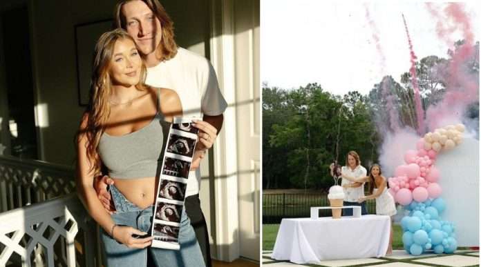 Trevor Lawrence with wife Marissa