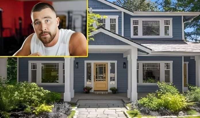 Travis Kelce with house