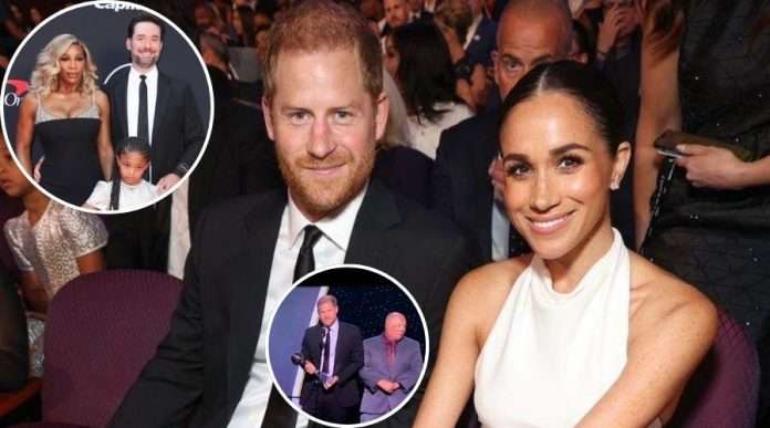 Prince Harry, Meghan Markle and Serena Williams