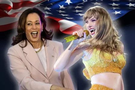 Kamala Harris and Taylor Swift