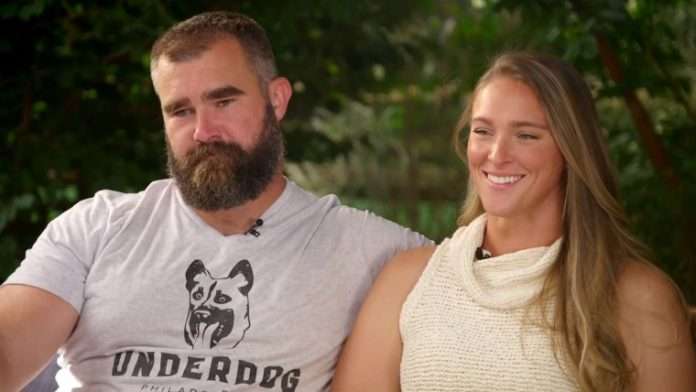 Jason Kelce and Kylie Kelce