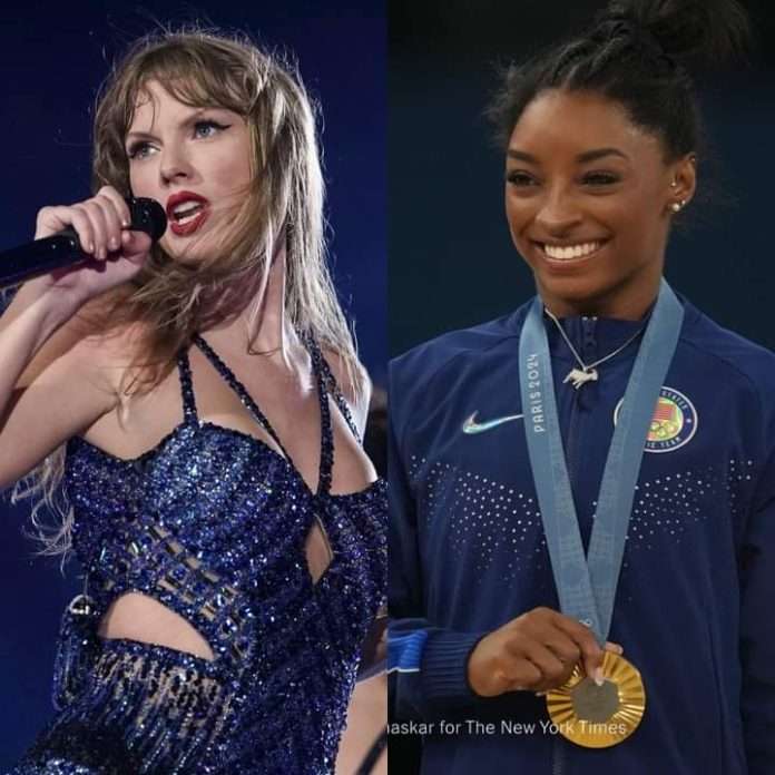 Taylor Swift and Simone Biles