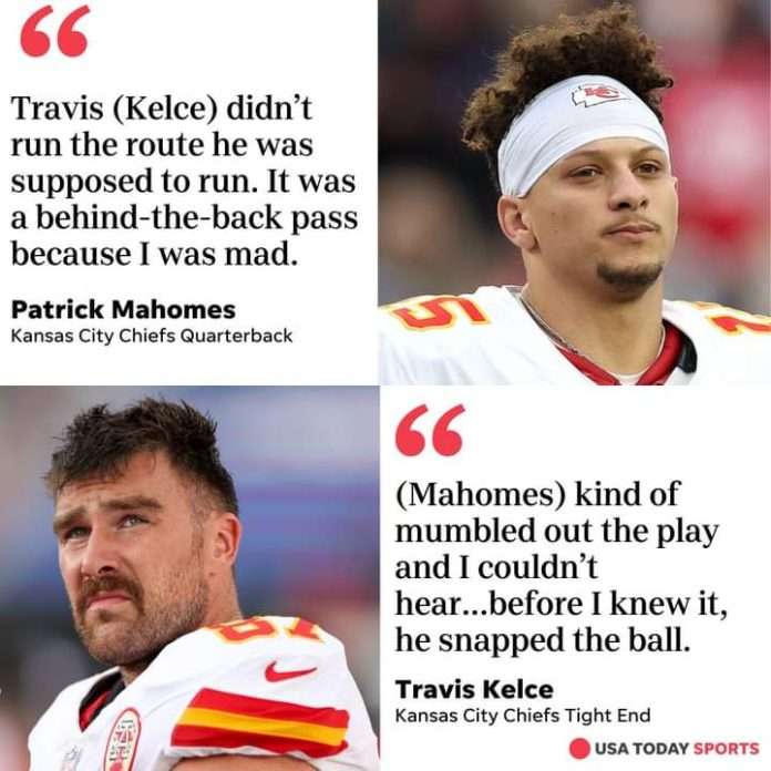 Patrick Mahomes and Travis Kelce