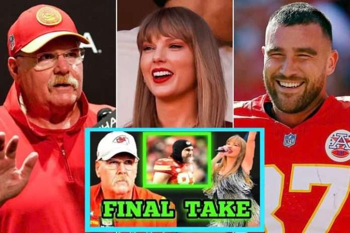 Andy Reid, Taylor Swift and Travis Kelce