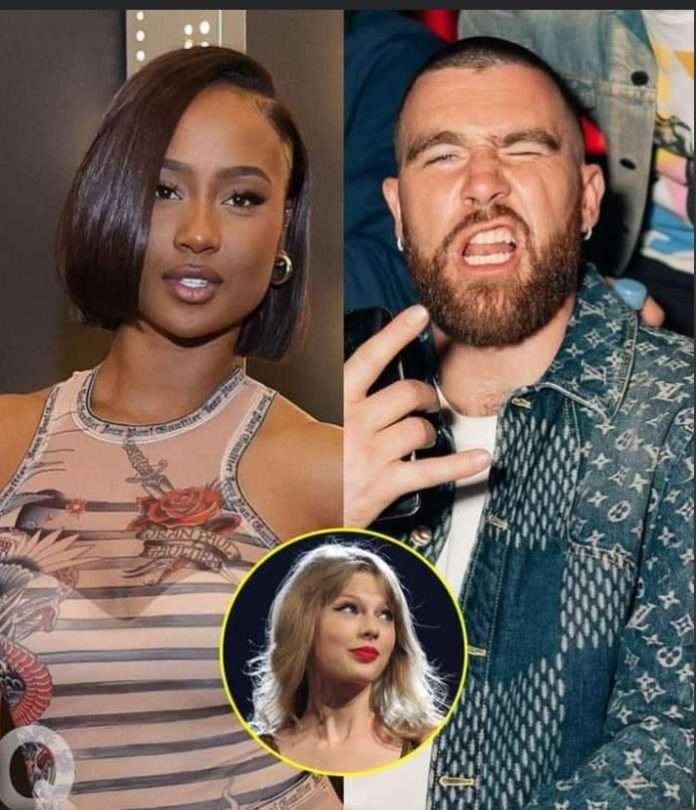 Kayla Nicole, Travis Kelce and Taylor Swift