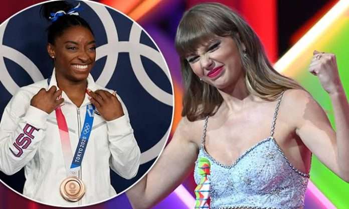 Taylor Swift and Simone Biles