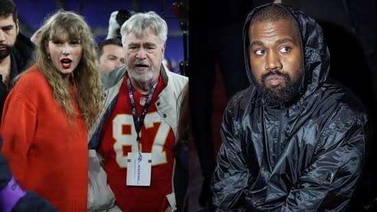 Taylor Swift, Ed Kelce and Kanye West