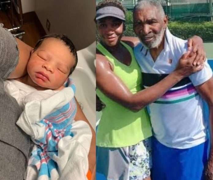 Venus Williams and father with new Born Baby