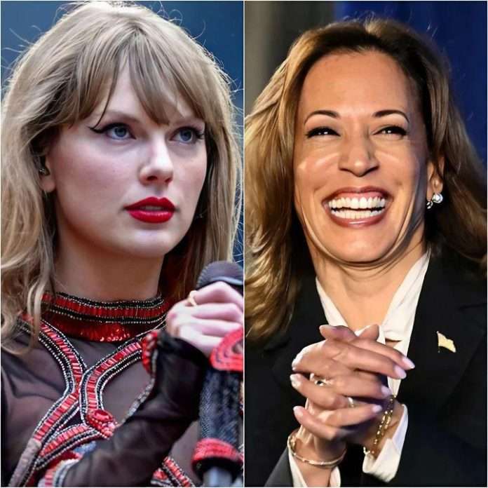 Taylor Swift and Kamala Harris