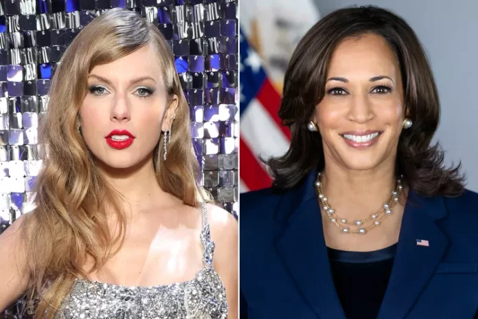 Taylor Swift and Kamala Harris