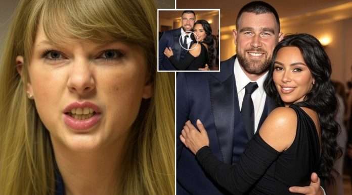 Taylor Swift, Travis Kelce and Kim Kardashian