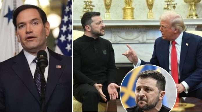 Trump and Zelensky and Marko Rubio